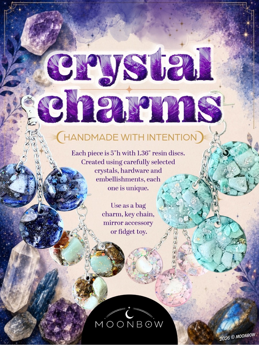 INFO: ©️Moonbow Handmade Crystal Charm